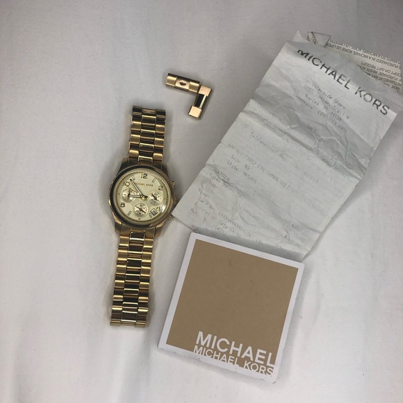 Michael Kors MK5055 Gold Watch - Picture 1 of 5